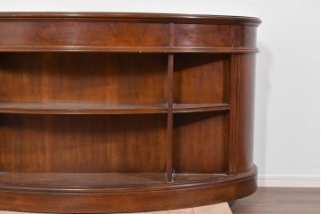 中古　DREXEL HERITAGE(ドレクセルヘリテイジ)　Cameo Classics(キャメオクラシックス)　気品ある曲面フォルムと木目が魅力のキドニーデスク　(R-085830)