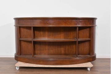 中古　DREXEL HERITAGE(ドレクセルヘリテイジ)　Cameo Classics(キャメオクラシックス)　気品ある曲面フォルムと木目が魅力のキドニーデスク　(R-085830)