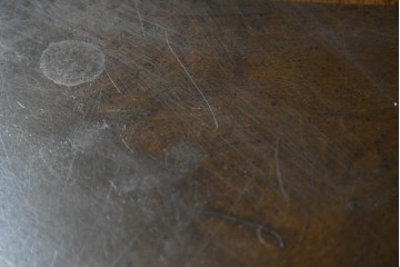 中古　DREXEL HERITAGE(ドレクセルヘリテイジ)　Cameo Classics(キャメオクラシックス)　気品ある曲面フォルムと木目が魅力のキドニーデスク　(R-085830)