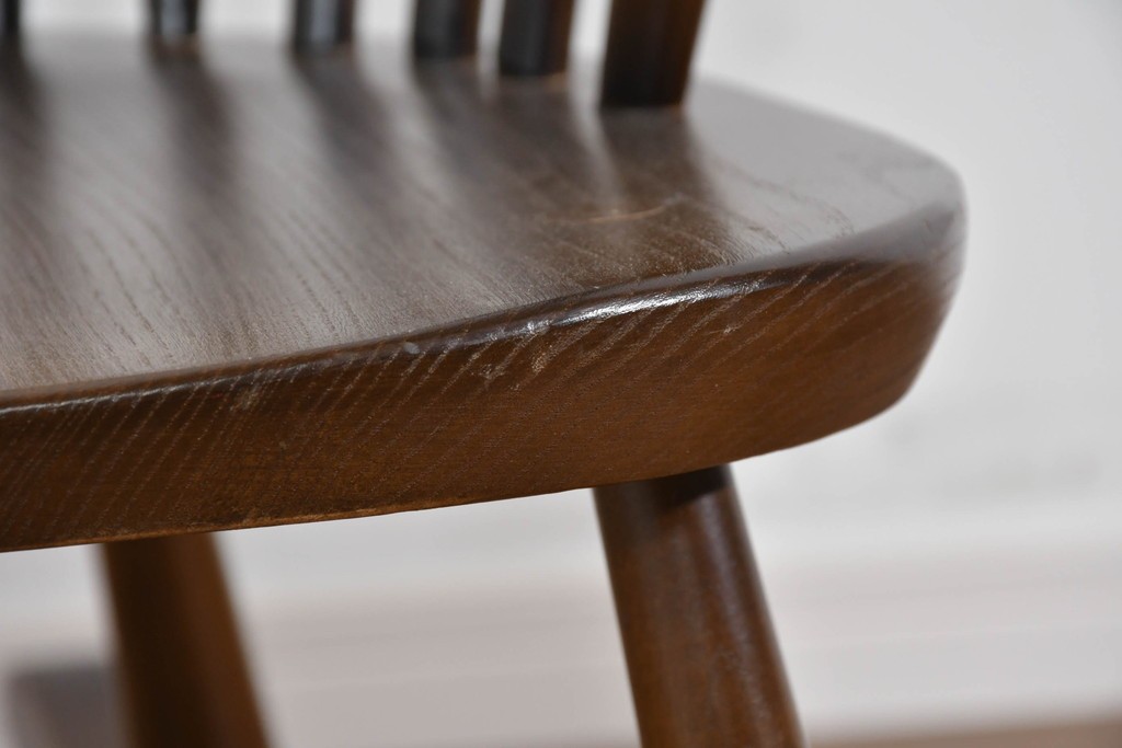 イギリスヴィンテージ　 美品　ERCOL(アーコール)　Chairmakers Chair(チェアメーカーズチェア)　曲木の美が際立つロッキングチェア　(R-085833)