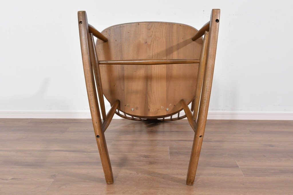 イギリスヴィンテージ　 美品　ERCOL(アーコール)　Chairmakers Chair(チェアメーカーズチェア)　曲木の美が際立つロッキングチェア　(R-085833)