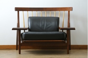 中古　美品　匠工房(TAKUMI KOHGEI)　AMEDEO(アメディオ)　スポークデザインが印象的なチェア　定価約60万円　(R-085835)