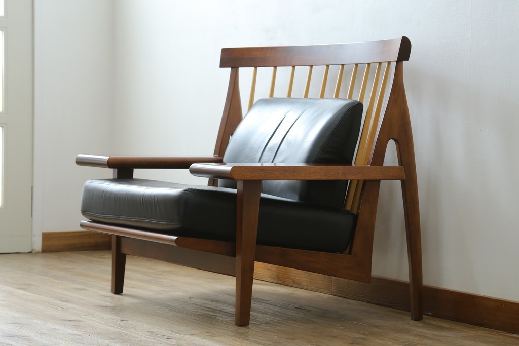 中古　美品　匠工房(TAKUMI KOHGEI)　AMEDEO(アメディオ)　スポークデザインが印象的なチェア　定価約60万円　(R-085835)