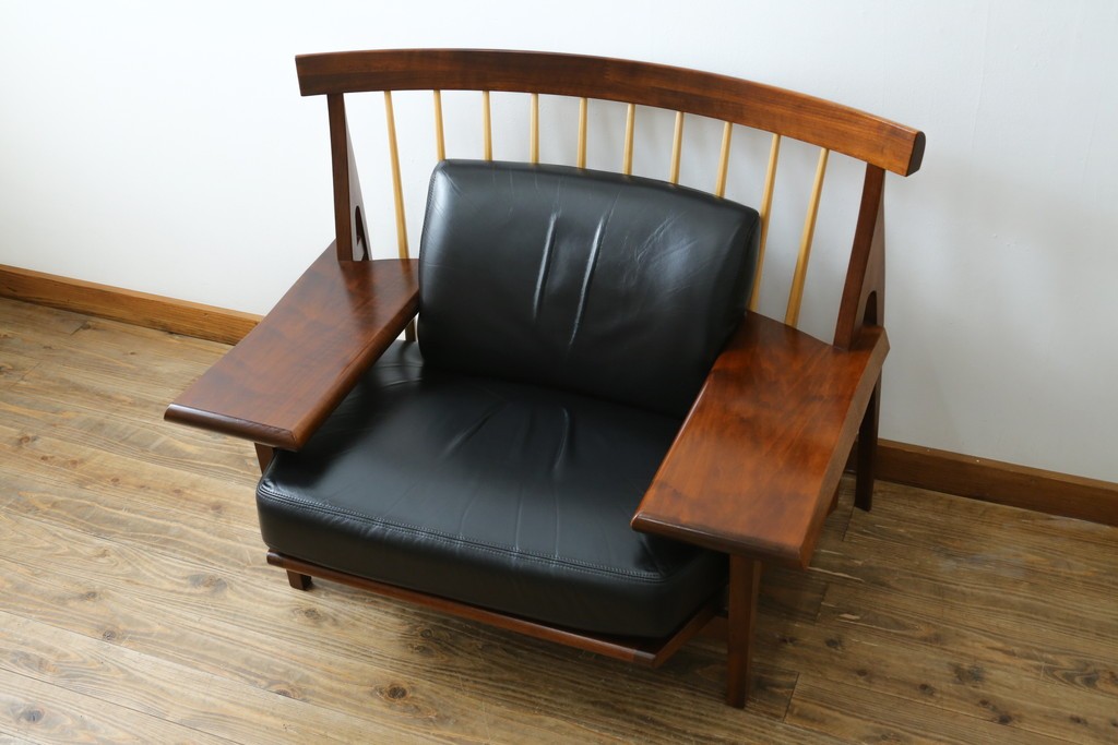 中古　美品　匠工房(TAKUMI KOHGEI)　AMEDEO(アメディオ)　スポークデザインが印象的なチェア　定価約60万円　(R-085835)
