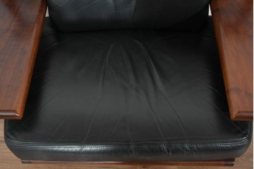 中古　美品　匠工房(TAKUMI KOHGEI)　AMEDEO(アメディオ)　スポークデザインが印象的な1人掛けソファ　定価約60万円　(R-085835)