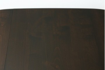 和製ヴィンテージ　松本民芸家具　重厚な脚部デザインのM型バタフライ卓(楕円)　定価約28万円　(R-085836)