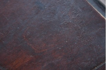 和製ヴィンテージ　松本民芸家具　M型バタフライ卓(楕円)　重厚な脚部デザインのバタフライテーブル　定価約28万円　(R-085836)