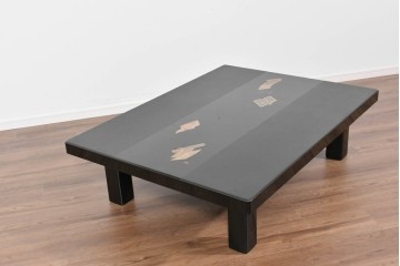 中古　輪島塗り　北清右衛門　雅やかな蒔絵が施された座卓　定価約130万円　(R-085837)