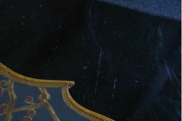 中古　輪島塗り　北清右衛門　雅やかな蒔絵が施された座卓　定価約130万円　(R-085837)