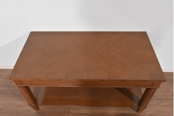 中古　美品　特注品　国産職人手作り　某上場企業会長邸放出品　上質な木肌のセンターテーブル　製作費約27万円　(R-085838)