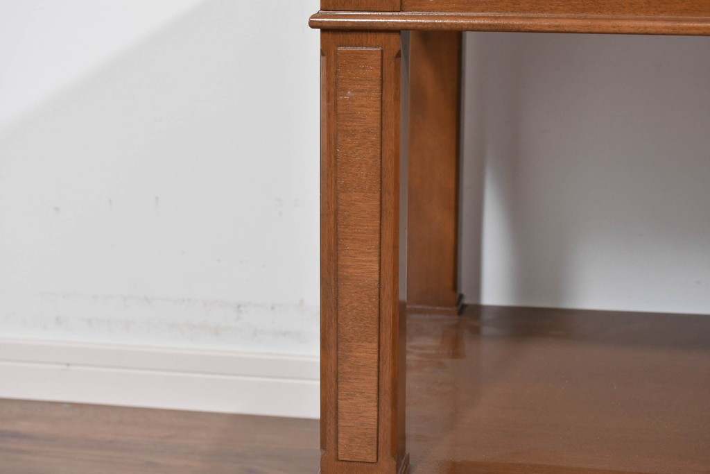 中古　美品　特注品　国産職人手作り　某上場企業会長邸放出品　上質な木肌のセンターテーブル　製作費約27万円　(R-085838)