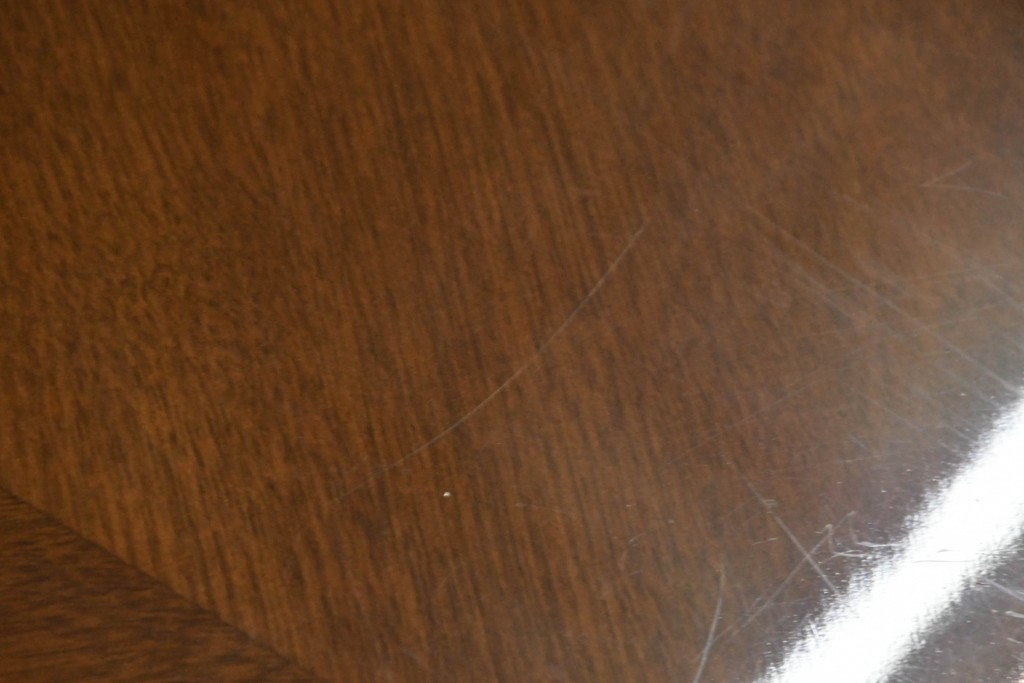 中古　美品　特注品　国産職人手作り　某上場企業会長邸放出品　上質な木肌のセンターテーブル　製作費約27万円　(R-085838)