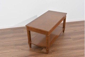 中古　美品　特注品　国産職人手作り　某上場企業会長邸放出品　上質な木肌のセンターテーブル　製作費約27万円　(R-085838)