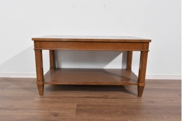 中古　美品　特注品　国産職人手作り　某上場企業会長邸放出品　上質な木肌のセンターテーブル　製作費約27万円　(R-085838)