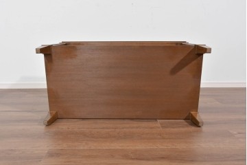 中古　美品　特注品　国産職人手作り　某上場企業会長邸放出品　上質な木肌のセンターテーブル　製作費約27万円　(R-085839)