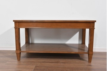 中古　美品　特注品　国産職人手作り　某上場企業会長邸放出品　上質な木肌のセンターテーブル　製作費約27万円　(R-085839)