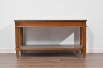 中古　美品　特注品　国産職人手作り　某上場企業会長邸放出品　上質な木肌のセンターテーブル　製作費約27万円　(R-085839)