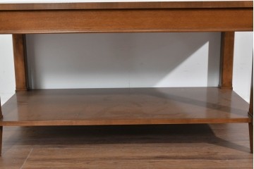 中古　美品　特注品　国産職人手作り　某上場企業会長邸放出品　上質な木肌のセンターテーブル　製作費約27万円　(R-085839)