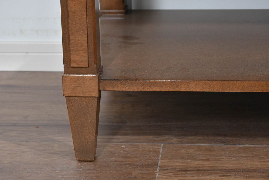 中古　美品　特注品　国産職人手作り　某上場企業会長邸放出品　上質な木肌のセンターテーブル　製作費約27万円　(R-085839)