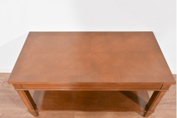 中古　美品　特注品　国産職人手作り　某上場企業会長邸放出品　上質な木肌のセンターテーブル　製作費約27万円　(R-085840)