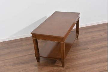 中古　美品　特注品　国産職人手作り　某上場企業会長邸放出品　上質な木肌のセンターテーブル　製作費約27万円　(R-085840)