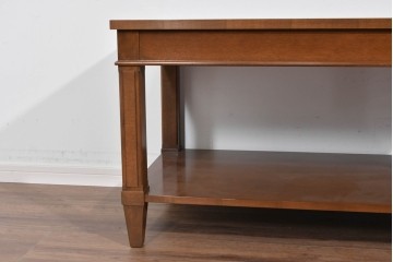 中古　美品　特注品　国産職人手作り　某上場企業会長邸放出品　上質な木肌のセンターテーブル　製作費約27万円　(R-085840)