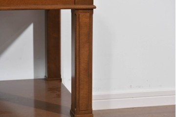 中古　美品　特注品　国産職人手作り　某上場企業会長邸放出品　上質な木肌のセンターテーブル　製作費約27万円　(R-085840)