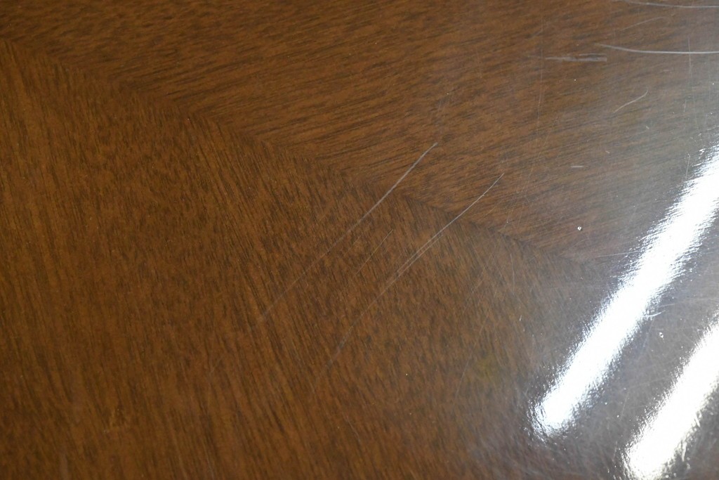 中古　美品　特注品　国産職人手作り　某上場企業会長邸放出品　上質な木肌のセンターテーブル　製作費約27万円　(R-085840)