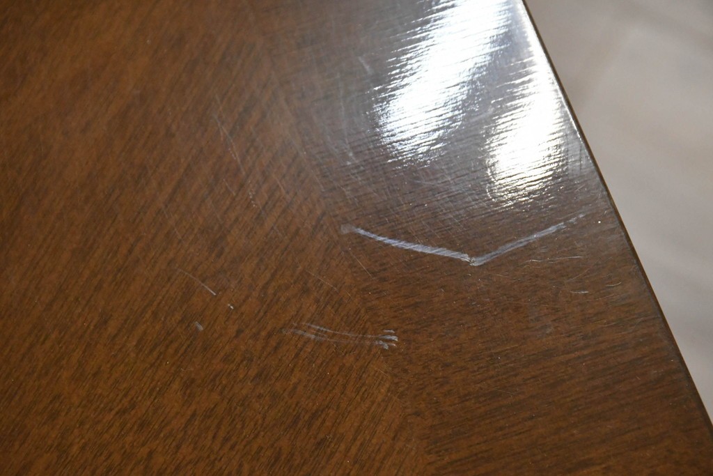 中古　美品　特注品　国産職人手作り　某上場企業会長邸放出品　上質な木肌のセンターテーブル　製作費約27万円　(R-085840)