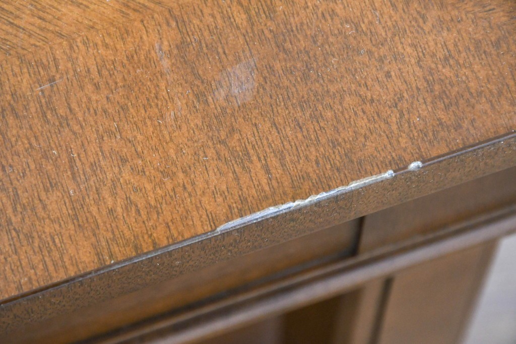 中古　美品　特注品　国産職人手作り　某上場企業会長邸放出品　上質な木肌のセンターテーブル　製作費約27万円　(R-085840)