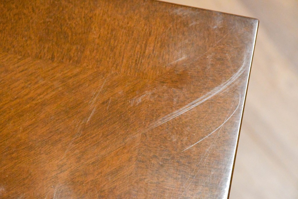 中古　美品　特注品　国産職人手作り　某上場企業会長邸放出品　上質な木肌のセンターテーブル　製作費約27万円　(R-085841)