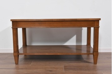 中古　美品　特注品　国産職人手作り　某上場企業会長邸放出品　上質な木肌のセンターテーブル　製作費約27万円　(R-085841)