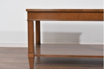 中古　美品　特注品　国産職人手作り　某上場企業会長邸放出品　上質な木肌のセンターテーブル　製作費約27万円　(R-085841)