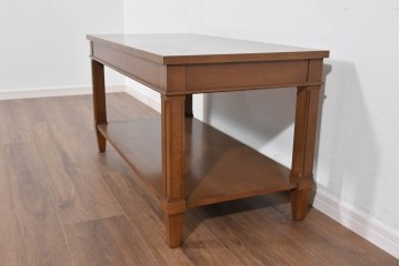 中古　美品　特注品　国産職人手作り　某上場企業会長邸放出品　上質な木肌のセンターテーブル　製作費約27万円　(R-085841)