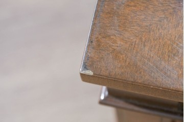 中古　美品　特注品　国産職人手作り　某上場企業会長邸放出品　上質な木肌のセンターテーブル　製作費約27万円　(R-085841)