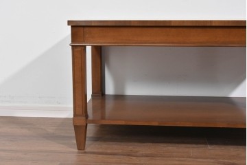 中古　美品　特注品　国産職人手作り　某上場企業会長邸放出品　上質な木肌のセンターテーブル　製作費約27万円　(R-085842)