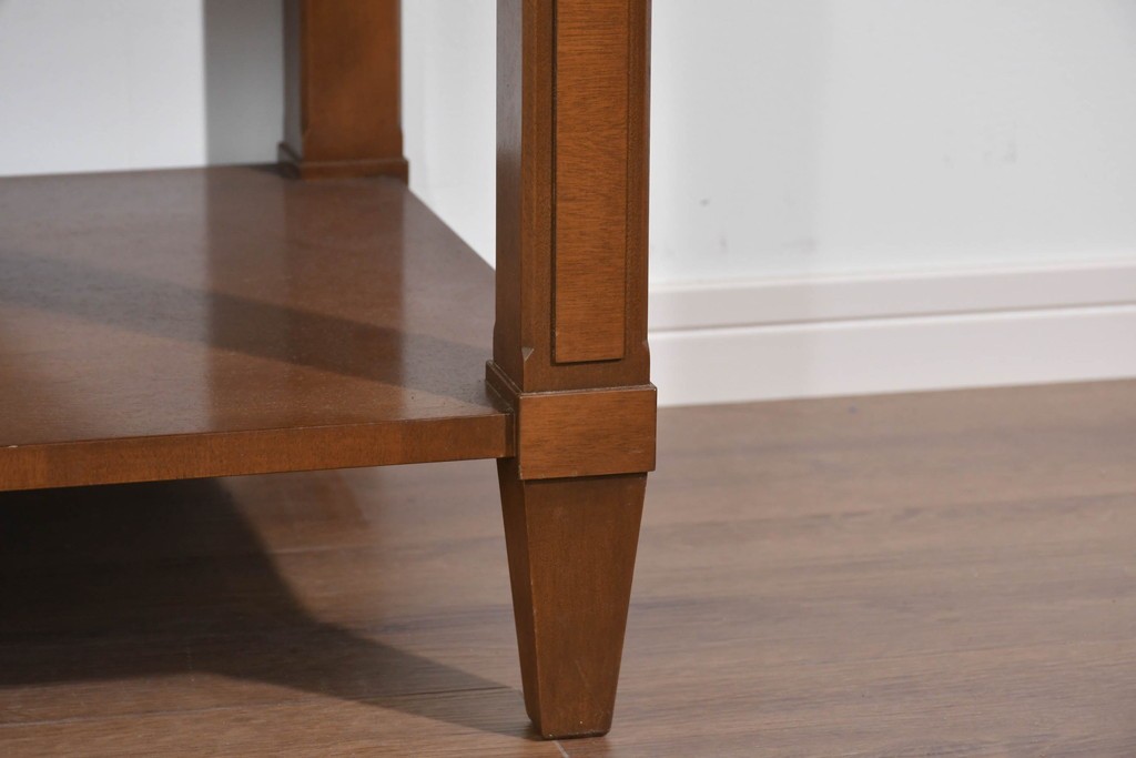 中古　美品　特注品　国産職人手作り　某上場企業会長邸放出品　上質な木肌のセンターテーブル　製作費約27万円　(R-085842)