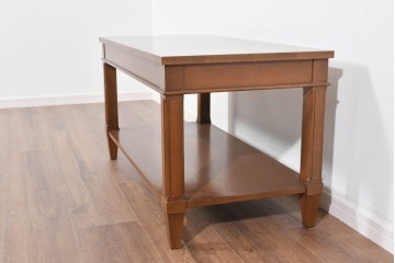 中古　美品　特注品　国産職人手作り　某上場企業会長邸放出品　上質な木肌のセンターテーブル　製作費約27万円　(R-085842)