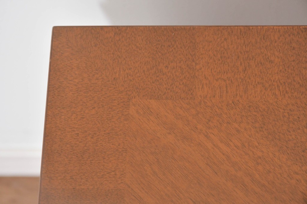 中古　美品　特注品　国産職人手作り　某上場企業会長邸放出品　上質な木肌のセンターテーブル　製作費約27万円　(R-085842)