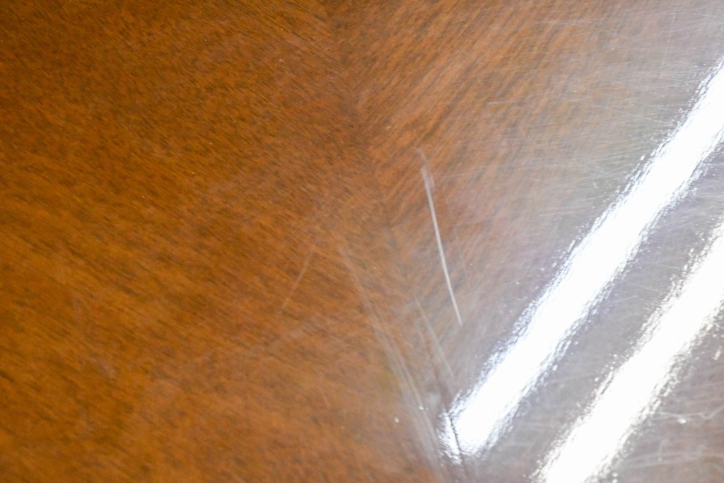 中古　美品　特注品　国産職人手作り　某上場企業会長邸放出品　上質な木肌のセンターテーブル　製作費約27万円　(R-085842)