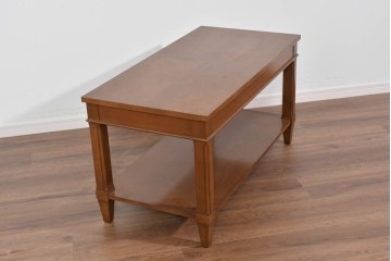 中古　美品　特注品　国産職人手作り　某上場企業会長邸放出品　上質な木肌のセンターテーブル　製作費約27万円　(R-085843)