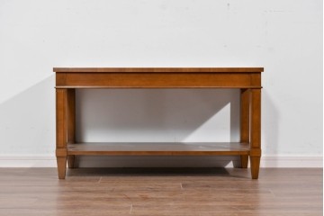 中古　美品　特注品　国産職人手作り　某上場企業会長邸放出品　上質な木肌のセンターテーブル　製作費約27万円　(R-085843)