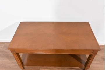 中古　美品　特注品　国産職人手作り　某上場企業会長邸放出品　上質な木肌のセンターテーブル　製作費約27万円　(R-085843)