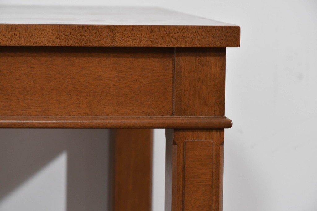 中古　美品　特注品　国産職人手作り　某上場企業会長邸放出品　上質な木肌のセンターテーブル　製作費約27万円　(R-085843)