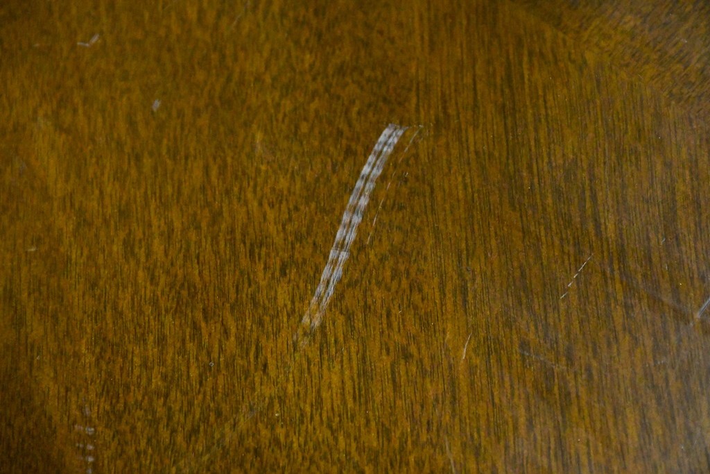 中古　美品　特注品　国産職人手作り　某上場企業会長邸放出品　上質な木肌のセンターテーブル　製作費約27万円　(R-085843)