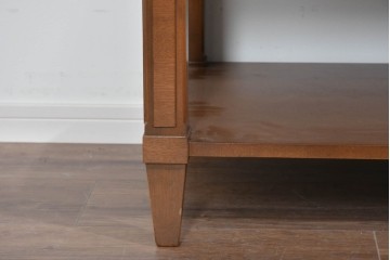 中古　美品　特注品　国産職人手作り　某上場企業会長邸放出品　上質な木肌のセンターテーブル　製作費約27万円　(R-085843)