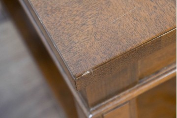 中古　美品　特注品　国産職人手作り　某上場企業会長邸放出品　上質な木肌のセンターテーブル　製作費約27万円　(R-085843)