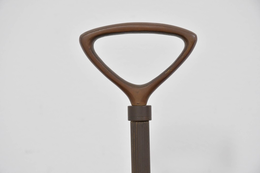 ヴィンテージ　真鍮製　柔らかな曲線美が魅力のスリッパラック　(R-085844)