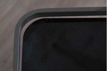 ヨーロッパヴィンテージ　希少デザイン　真鍮×黒ガラスのミッドセンチュリーなトロリーワゴン　(R-085845)