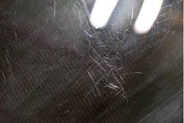 ヨーロッパヴィンテージ　希少デザイン　真鍮×黒ガラスのミッドセンチュリーなトロリーワゴン　(R-085845)